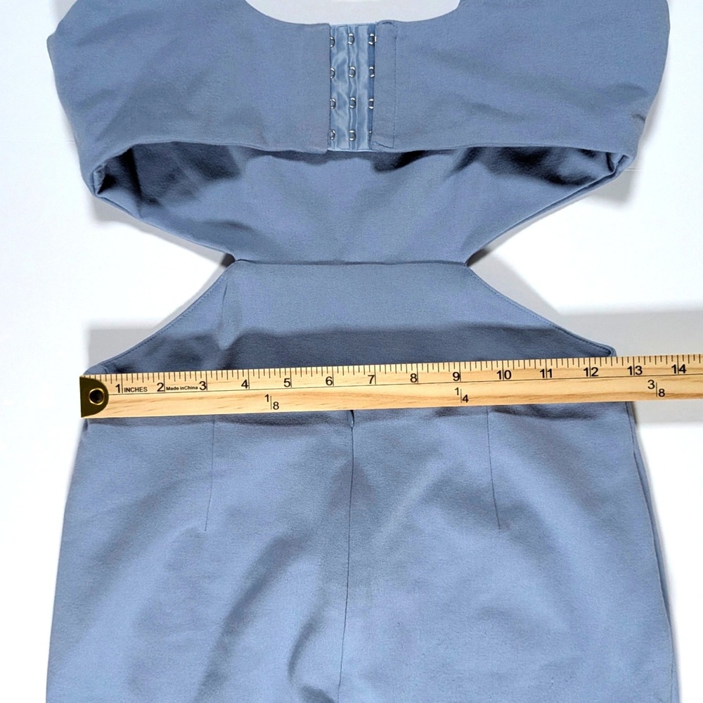 Lovers and Friends Titus Midi Dress Cutout Slit Bodycon Periwinkle Blue Sz S - Picture 13 of 15